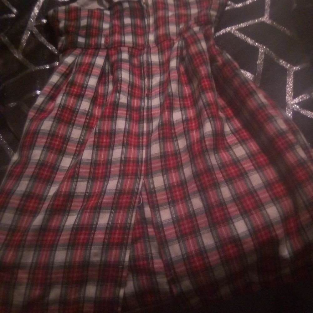 Bonnie Jean Red Plaid Kids Casual Dress
